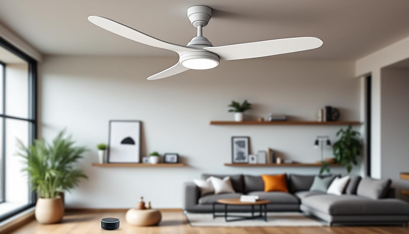 découvrez comment les ventilateurs intelligents s’intègrent aux assistants vocaux et profitez d’un écosystème connecté pour un contrôle simplifié, intelligent et mains libres de votre confort à la maison.
