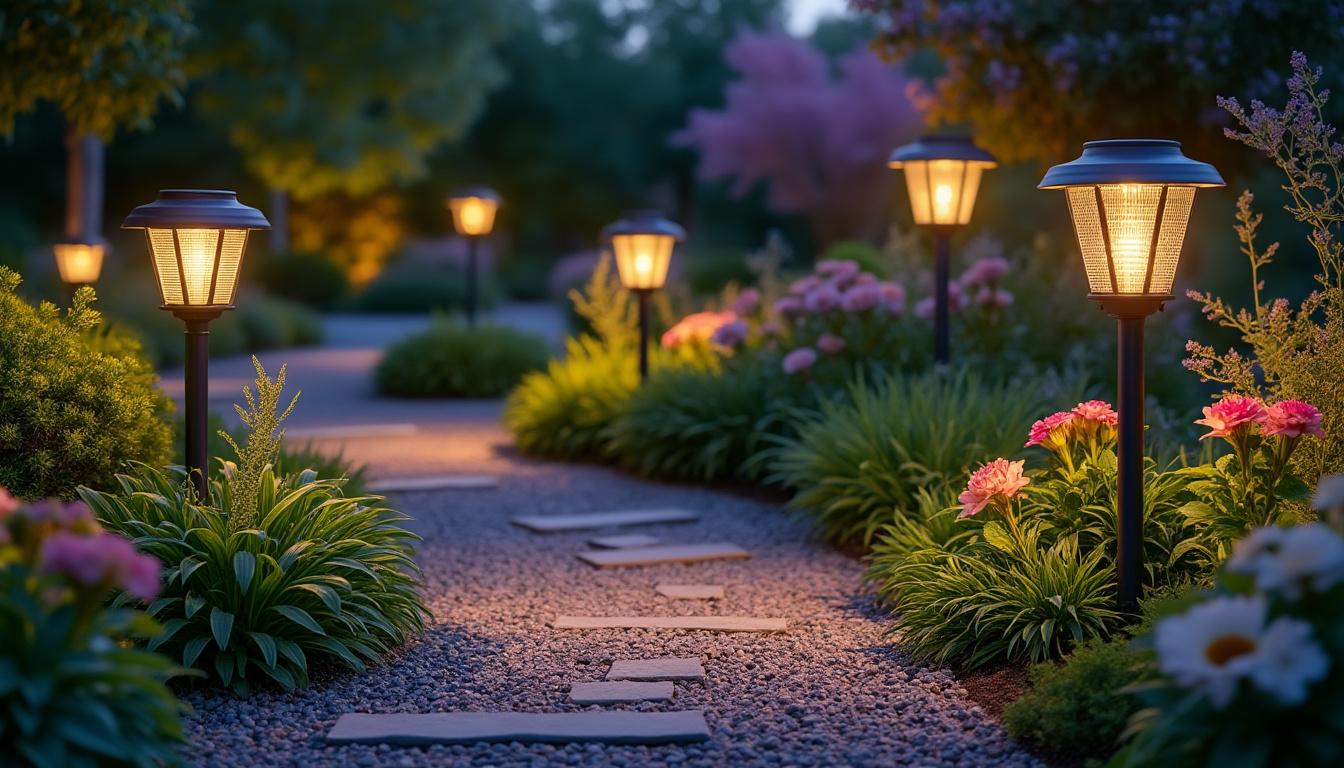 découvrez notre sélection des 10 meilleures lampes solaires connectées pour illuminer vos allées et jardins. comparez fonctionnalité, design et efficacité pour un extérieur sécurisé et moderne.