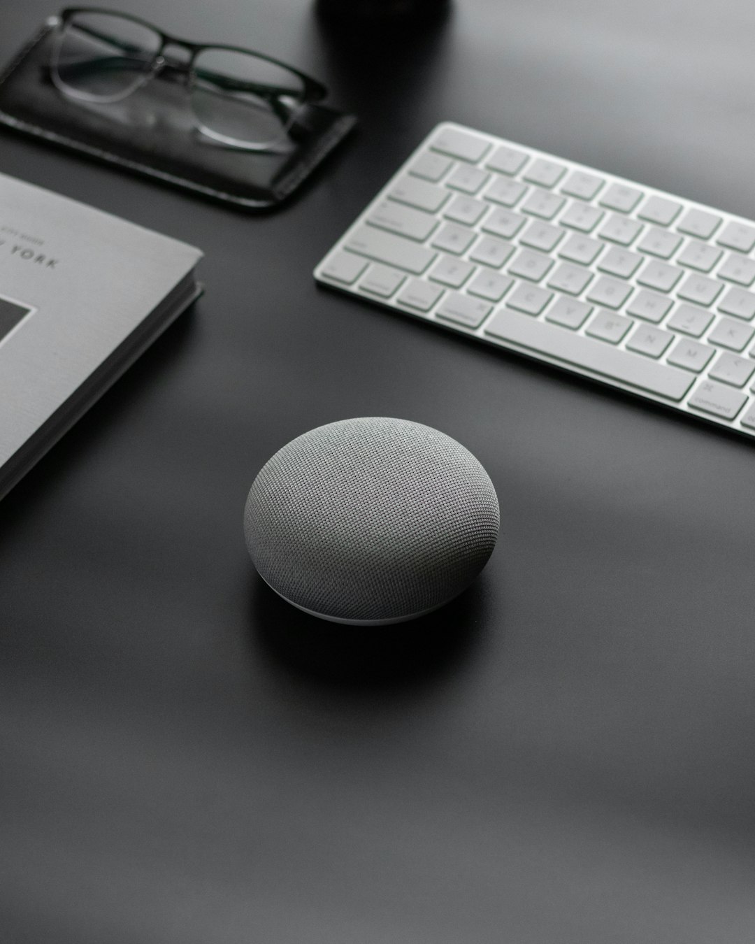 services-01 Product shot of the Google Home Mini.